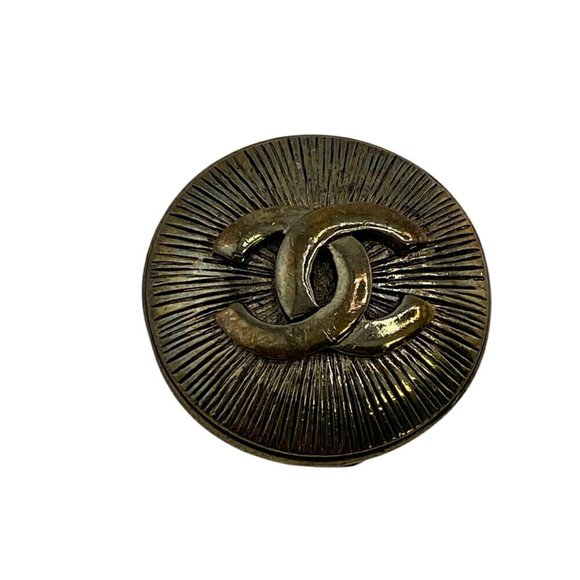 CHANEL Coco Mark Brooch Gold - Picture 1 of 6